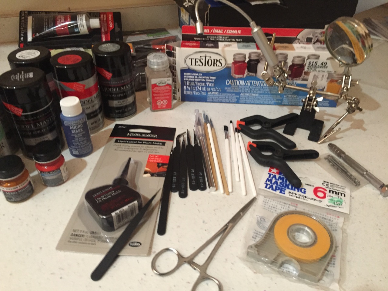 Plastic Model Kit Building – Glue, Paint, Brushes and Hobby Shops
